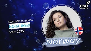 Nora Jabri - Sulale / MGP 2025 / Eurovision Norway / Interview