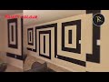 2024 Geometric wall painting ideas | Geometric design with  paint | Modern Home Interior