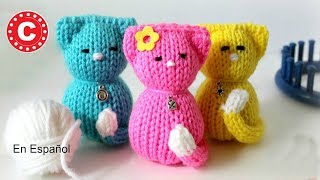 Como Tejer un Gatito Amigurumi con Telar Redondo | Loomahat in Spanish