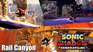 Sonic X Shadow Generations - Sebastien Rail Canyon with Doom Zone at Night