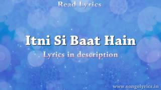 Itni Si Baat Hain Azhar | Full Song with Lyrics | Best Bollywood Songs