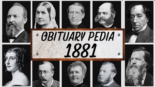 Famous People We've Lost in 1881 - Obituary in 1881