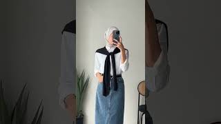 inspirasi outfit pake rok jeans#instagram #ootdinspiration #ootdhangout