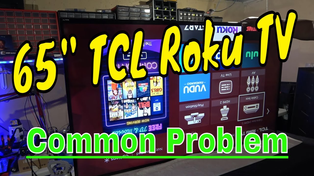 TCL 65s421 Roku TV Comes On With Black Screen DIY Repair. - YouTube