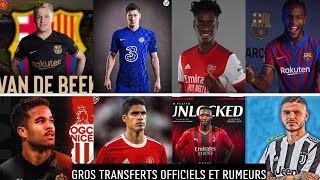 🚨GROS TRANSFERTS OFFICIELS ET RUMEURS 2021/22 FT RENATO SANCHES, VARANE, VAN DE BEEK, LEWANDOSKI..