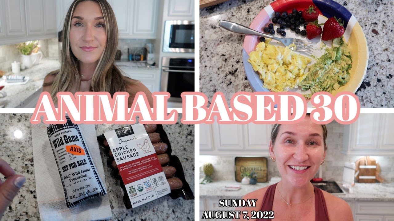 Animal Based 30 Challenge Week 1 What I Eat Goals Vlog Casey