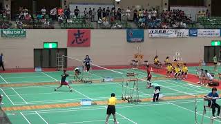 2015年IH バドミントン 男子 シングルス 2回戦 川口寛祐（九国大付 福岡）vs 稻盛晃平（高知商業 高知）