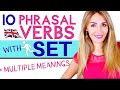 10 Phrasal Verbs with Set - with Multiple Meanings!