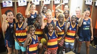 Adelaide Crows meet MLLLC students from Groote Eylandt