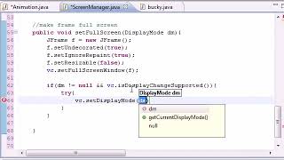 Java Game Development – 17 – Full Screen with Buffer Strategy