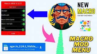 Agario Macro Full Control Xelahot Mod Menu and Zoom + Lag-Free for iOS and Android