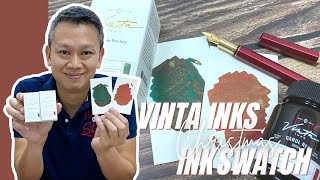 Vinta Inks Carol Red (Karol) \u0026 Jewel Green (Parol) | Swatch