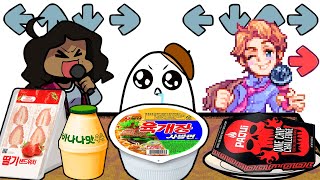 MUKBANG vs Friday Night Funkin 10 (feat. Monika, Senpai, Sunday) | GH'S ANIMATION