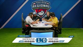 TCG Hunter Butler Vs Henry Chao 2025 Pokémon Louisville Regional Championships Swiss R6