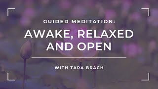 Guided Meditation: Awake, Relaxed And Open with Tara Brach