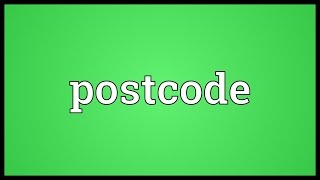 Postcode Meaning
