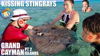 KISSING STINGRAYS! 👄 (FV Family 🌴 Grand Cayman Islands #2)