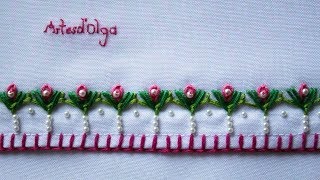 Hand Embroidery: Decorative Stitches #3 | Bordados a mano: Puntadas Decorativas #3 | Artesd'Olga