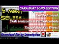 Cara Mudah buat Long Section Exel Ke Autocad - Skala jarak berbeda antara Horizontal dengan Vertikal