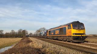 60056 'Great Gable' Working 6H12 Past Heck'ings 3.2.25