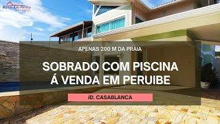 SOBRADO COM PISCINA A 200 M DA PRAIA EM PERUIBE