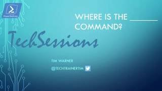 Windows PowerShell Gotcha - Where's the _______ Command?