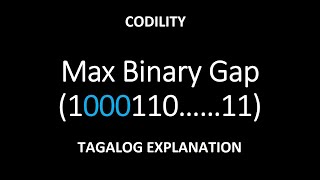 [SOLVED] BinaryGap - Codility (TAGALOG)