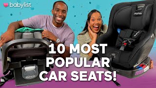 Trying the Top 10 MOST REGISTERED Car Seats of 2022! *Graco, Nuna & more!*