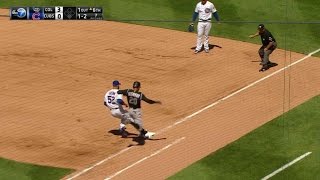 COL@CHC: Rizzo stops sharp ground ball at first