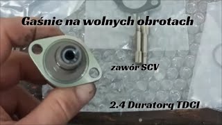 Duratorq 2.4 TDCI gaśnie na wolnych obrotach, zawór SCV