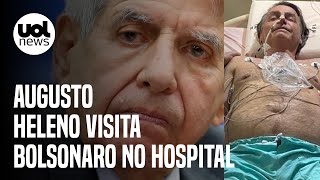 Bolsonaro internado recebe visita do general Augusto Heleno no hospital em São Paulo