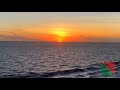 1 hour relaxing ocean sunset and waves sound