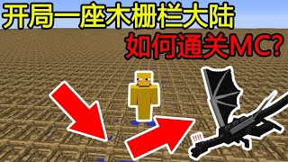 MC：开局一座木栅栏大陆，如何通关MC？【煞神吖】