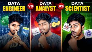 Difference Between Data Engineer/Analyst/Scientist in Tamil 🤯| Learning Process and tools