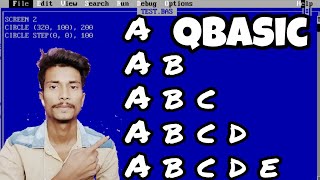 [Pattern 6] Qbasic Program To Print Following Pattern