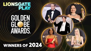 Winners Of 2024 | Golden Globes 2024 Awards | @lionsgateplay