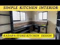 Kitchen Design idea With Kadapa Stone || Kadapa Shelf , Kitchen Rack || Kitchen Interior Walkthrough