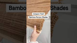 Cordless Bamboo Roman Shades