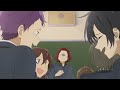 everyone in class laughing to yasuda for his hairstyle horimiya piece ep 9 anime horimiya