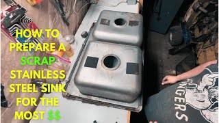 Scrapping a Stainless Steel Sink To Get The Highest Price at the scrap yard ♻️✅