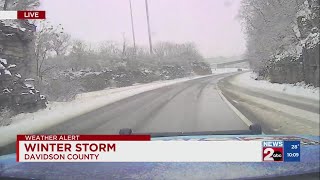 Current conditions on I-40 in Wilson County