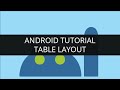 Android Tutorial-Table Layout | Edureka