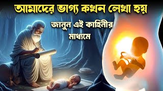 মানুষের ভাগ্য কখন এবং কিভাবে লেখা হয় | When and how is a person's destiny written ?