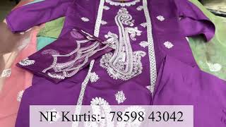 NF Kurtis Series Flat 750/- Dhamakedar Sunday Special Sale kuch b lo 750/- me