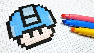 Handmade Pixel Art How To Draw Rainbow Mustache Pixelart