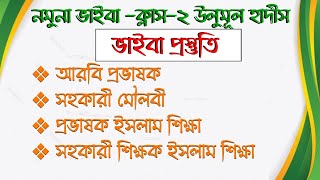 আরবি প্রভাষক ভাইবা প্রস্তুতি ২য় পর্ব