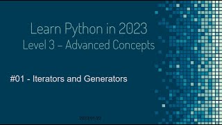 Learn Python in Arabic #01 | Iterator and Generator