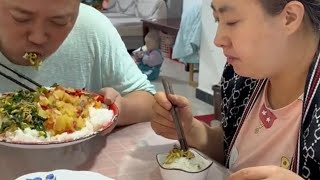 mukbang HAKIKI飯做的少了點我吃飽了#家庭趣事 #拒絕浪費光盤行動 #幸福一家人