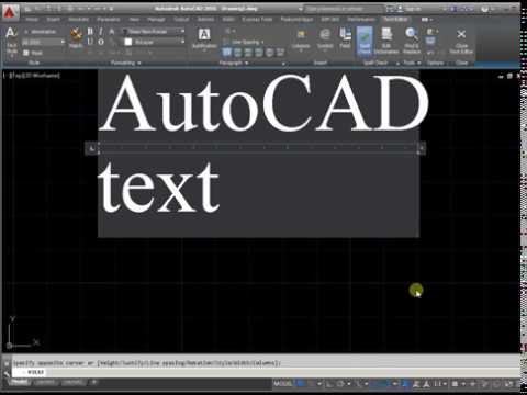 The height of the AutoCAD text The height of the AutoCAD text