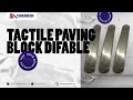 Product : Tactile Paving guiding difable block | Material : Alumunium & Stainless steel  Lengkap!